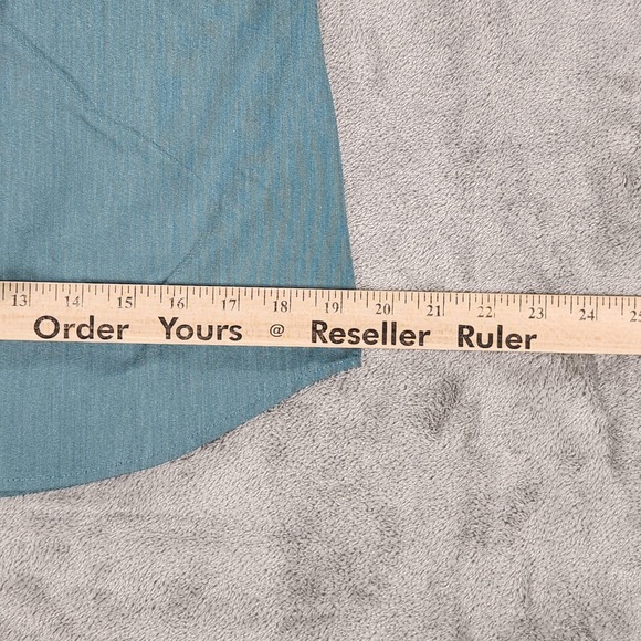 Kimes Ranch Shirt Mens Medium Blue Long Sleeve Western Coolmax Stretch Casual - Picture 11 of 12